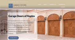 Desktop Screenshot of garagedoorsofnaples.com